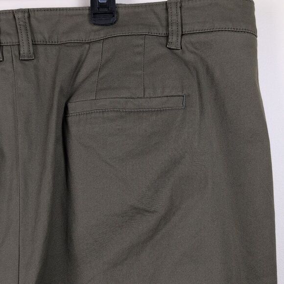 Talbots Plus Size Straight-Leg Chinos NWT Moss Green Size 20W - Picture 9 of 11